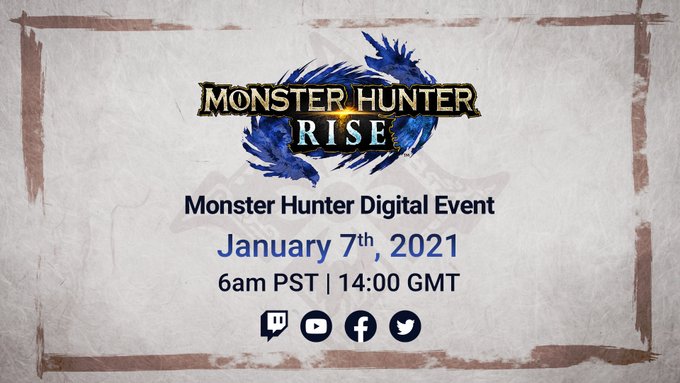 Monster Hunter Rise : De nouvelles informations seront dévoilées lors d’un évènement prévu cette semaine