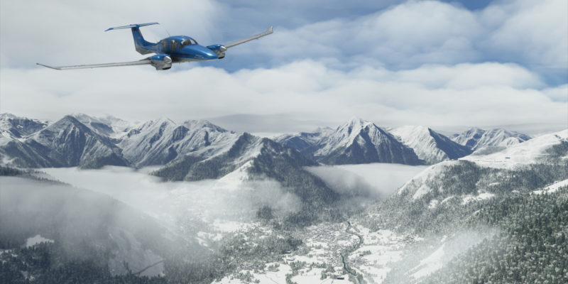 Microsoft Flight Simulator Neige