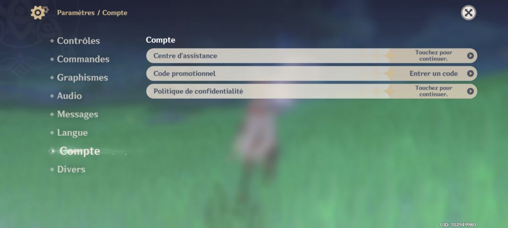 Comment utiliser un code promo genshin impact
