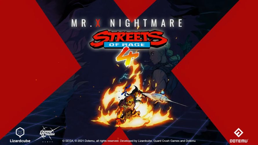 Streets of Rage 4 – Une confirmation et de nouvelles informations sur le DLC Mr.X Nightmare (nouveaux personnages, modes de jeu…)