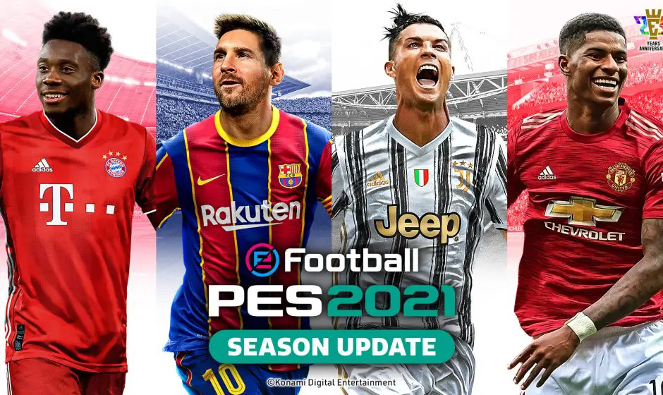 eFootball PES 2021 Season Update : la mise à jour 1.05 et le DataPack 5.0 sont disponibles (patch note)