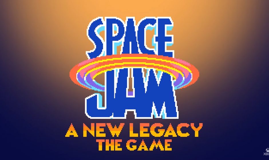 Un jeu et des manettes Xbox en rapport avec le film Space Jam: A New Legacy