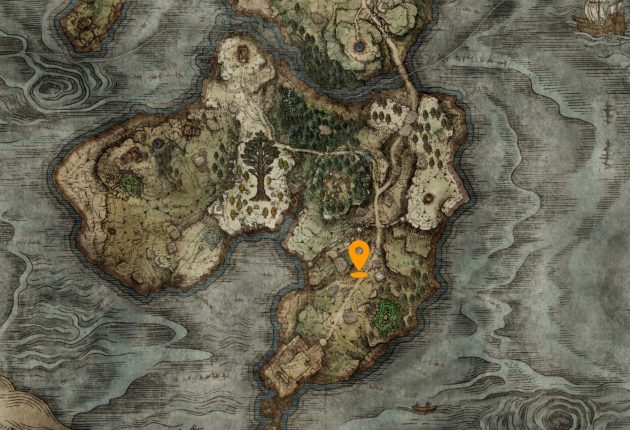 Carte Elden Ring : péninsule larmoyante