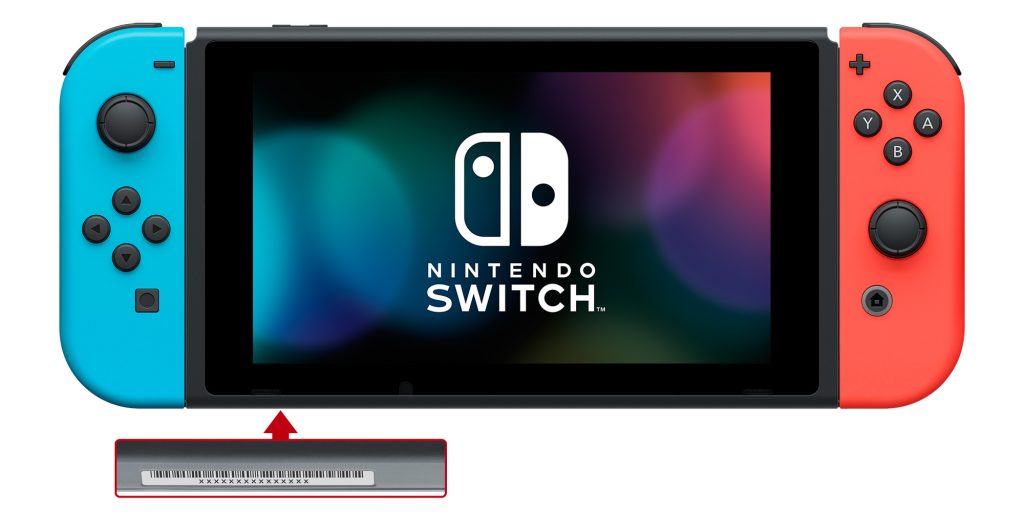 emplacement numéro de série Joy-Con