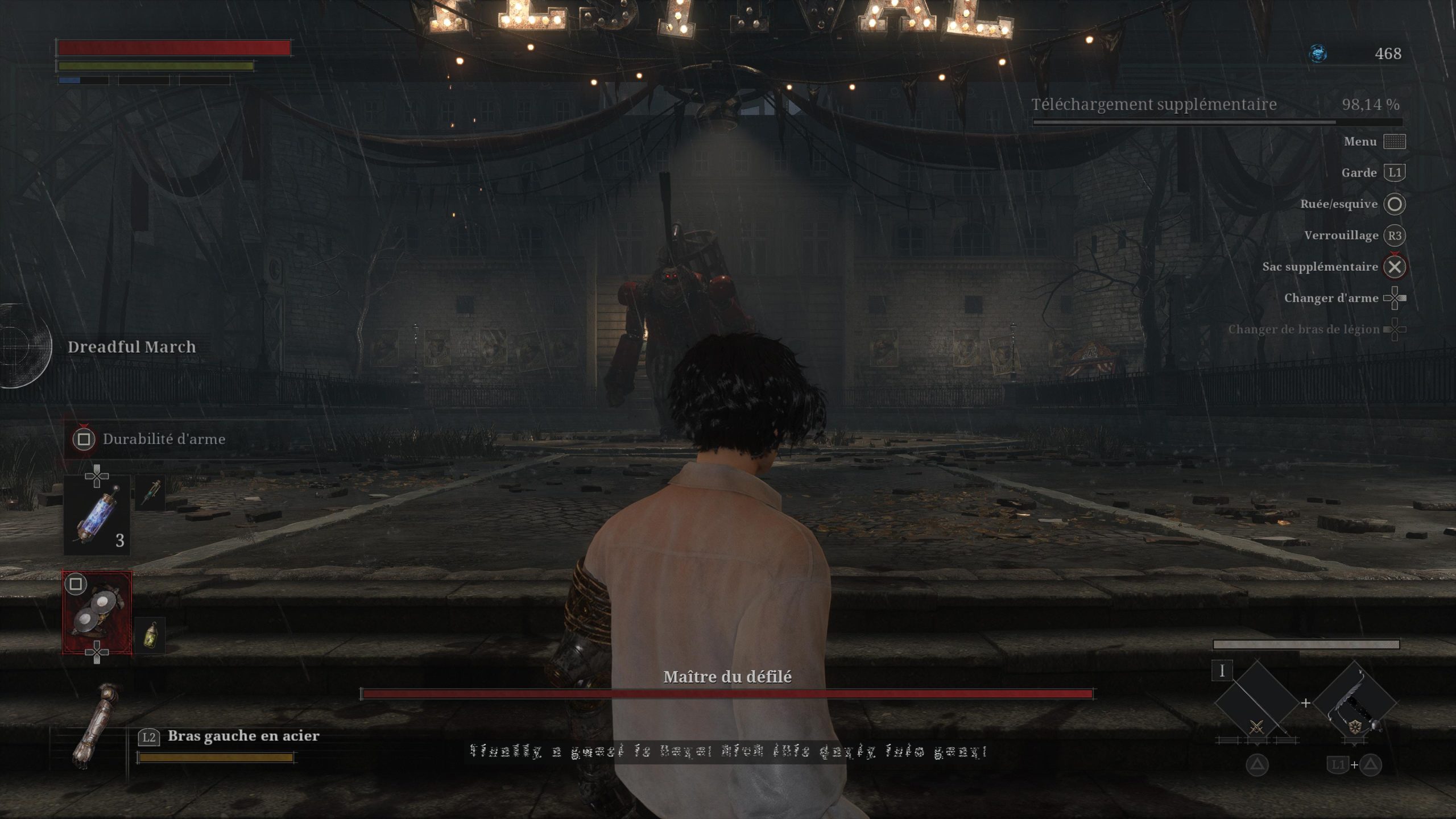 Le Maître du défilé est le premier boss de Lies of P