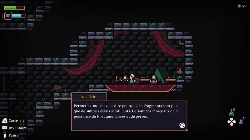 Des PNJ apportent quelques précisions sur le Lore et l'univers d'Undivine.