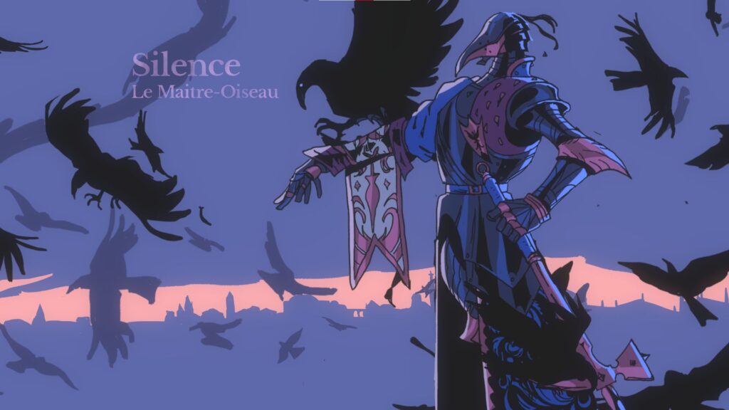 Le boss Silence dans Crown Gambit, maître corbeaux