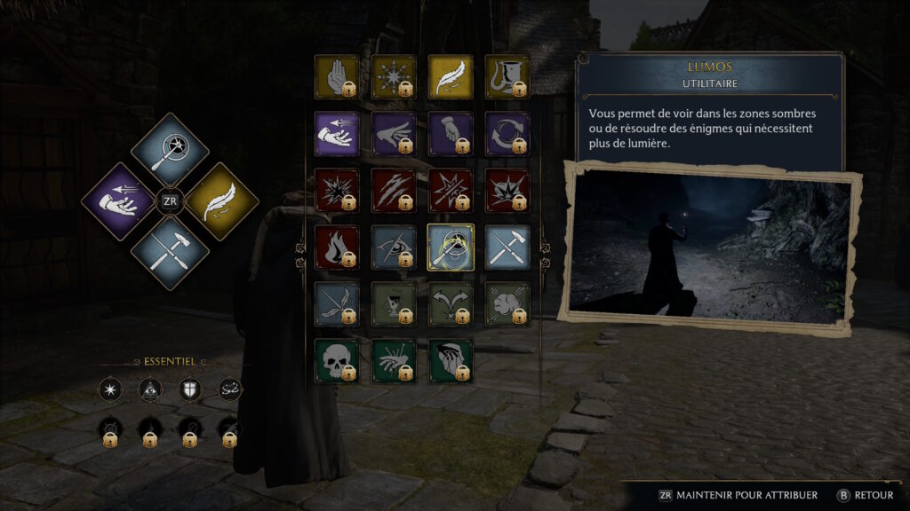 Liste des sorts de Hogwarts Legacy : L'Héritage de Poudlard sur Nintendo Switch 2.