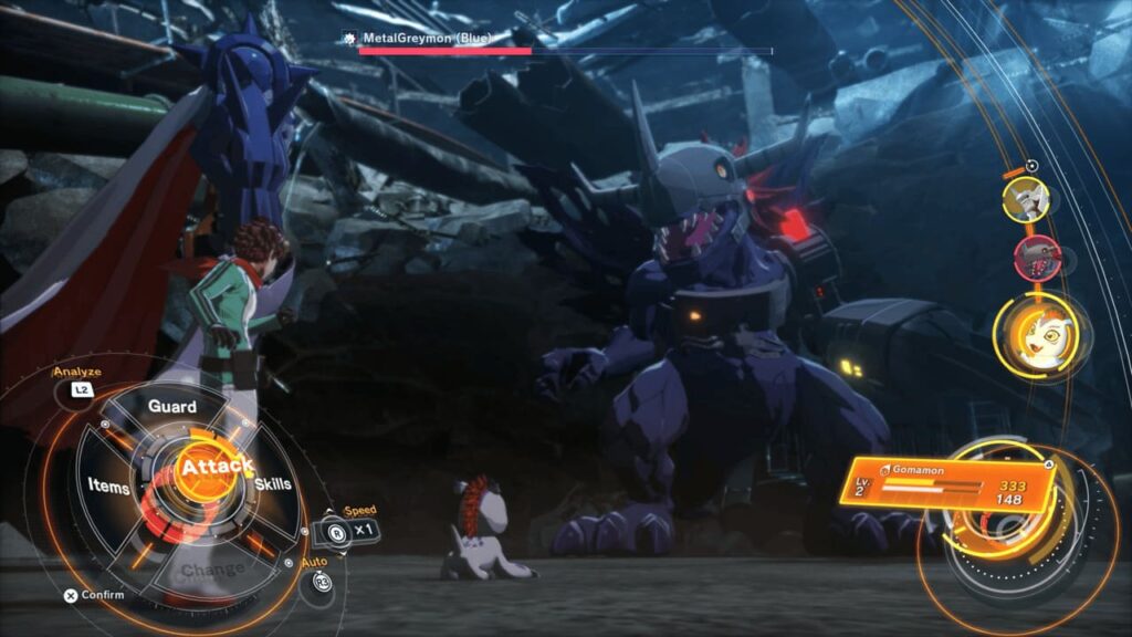 Combat avec un allié dans Digimon Story Time Stranger