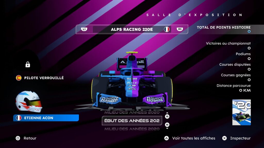 Formula Legends - Salle d'exposition