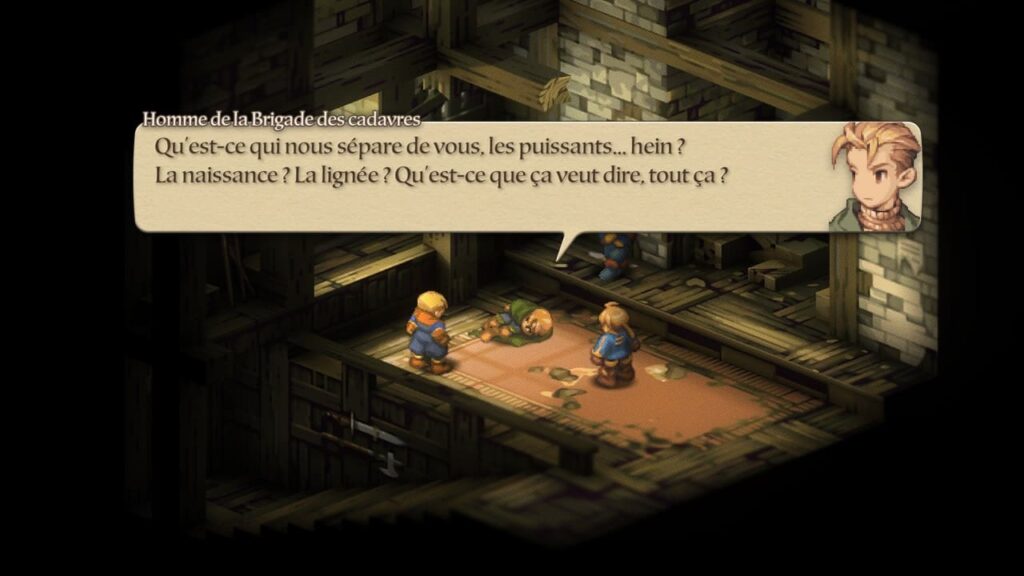 Final Fantasy Tactics - The Ivalice Chronicles : scène de discussion entres personnages
