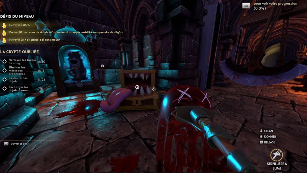 Intérieur d'un donjon de Goblin Cleanup.