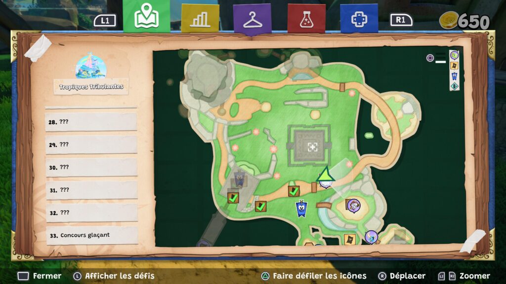 TEST Yooka-Replaylee - Carte avec les objectifs