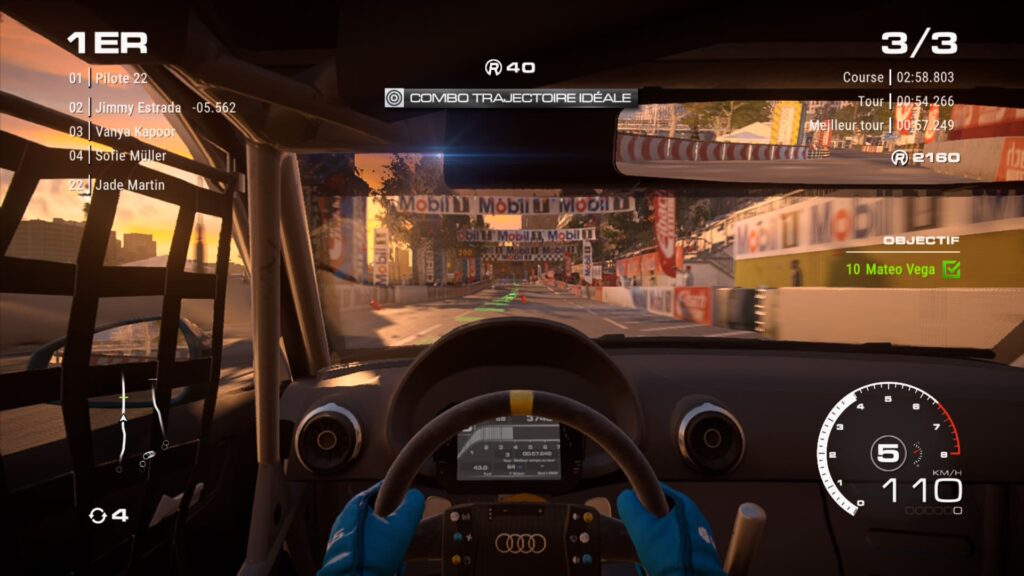 TEST GRID Legends : Vue cockpit