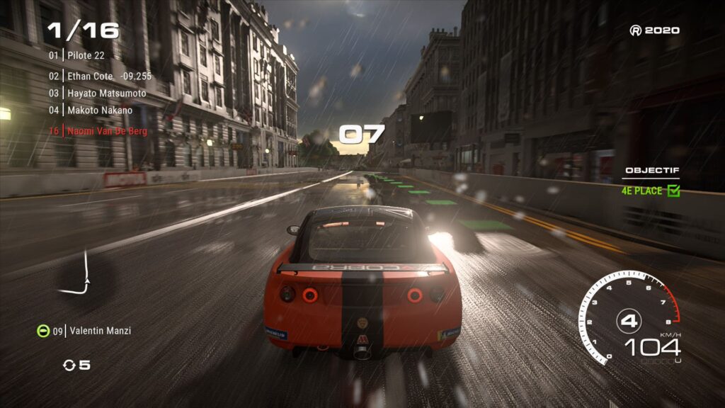 TEST GRID Legends : Conduite sous la pluie