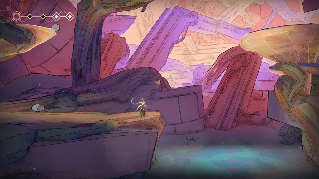 MIO: Memories in Orbit - décor avec une rivière 