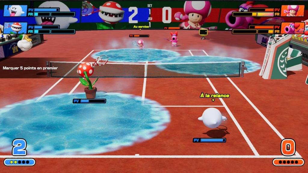 Mario Tennis Fever TEST - Utilisation des raquettes frénétiques