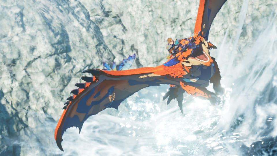 Monster Hunter Stories 3 Twisted Reflection - Vol à dos de Rathalos
