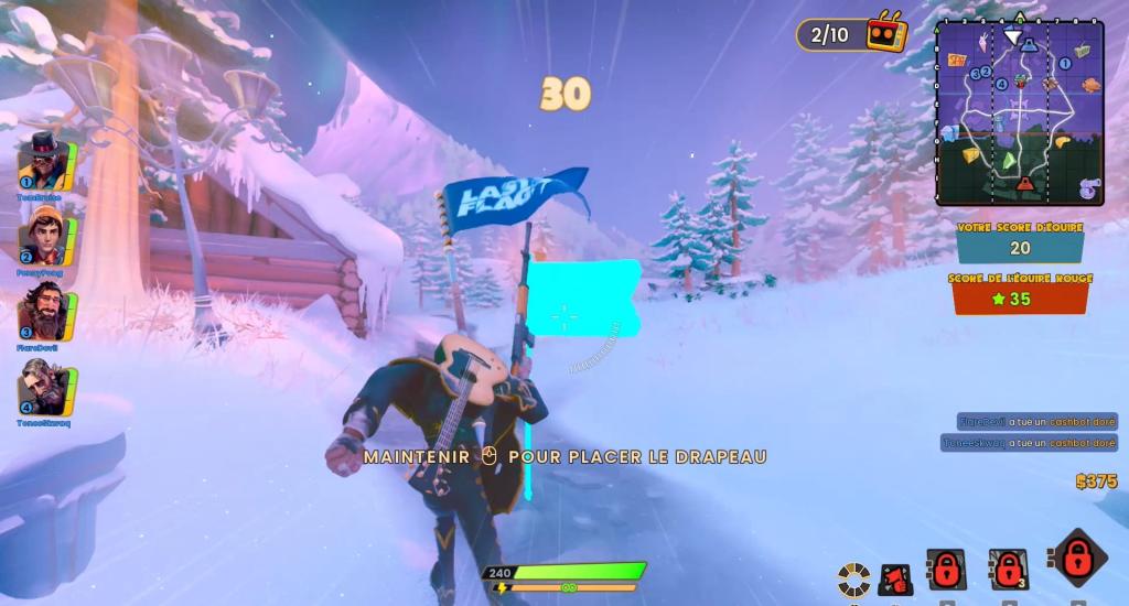 Last Flag - Etape de cacher le drapeau