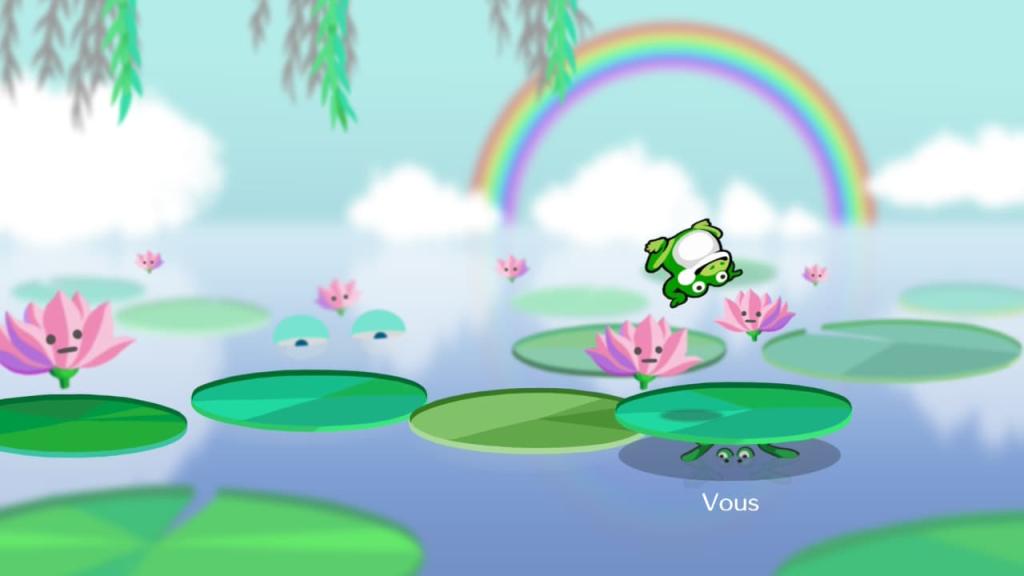 Rhythm Paradise Groove Test - Faire rebondir une grenouille