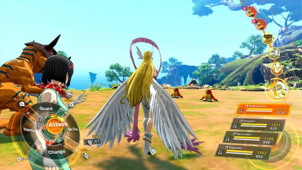 Digimon Story Time Stranger - Menu de Combat