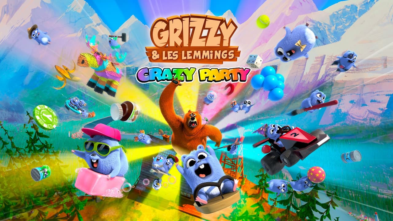TEST Grizzy et Les Lemmings - Crazy Party : Un Mario Party-like simplifié pour les jeunes joueurs