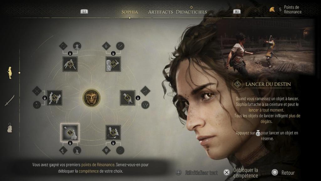 Resonance: A Plague Tale Legacy - Liste des compétences