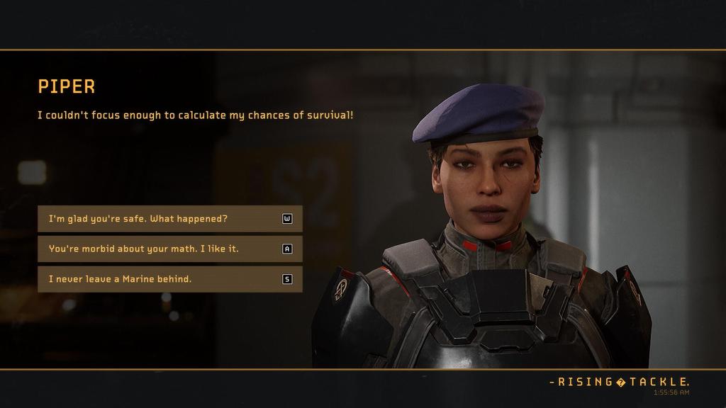 Image d'un briefing dans Aliens: Fireteam Elite 2